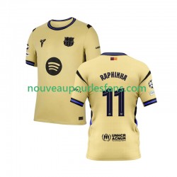 Maillot FC Barcelone Raphinha 11 Champions League Homme Tenue Extérieur 2025-2026 Manche Courte