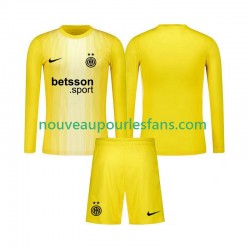 Maillot Inter Milan Gardien Enfant Tenue Extérieur 2025-2026 Manche Longue