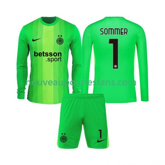 Maillot Inter Milan Yann Sommer 1 Gardien Enfant Tenue 3ème 2025-2026 Manche Longue
