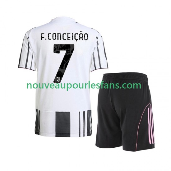Maillot Juventus Francisco Conceicao 7 Enfant Tenue Domicile 2025-2026 Manche Courte