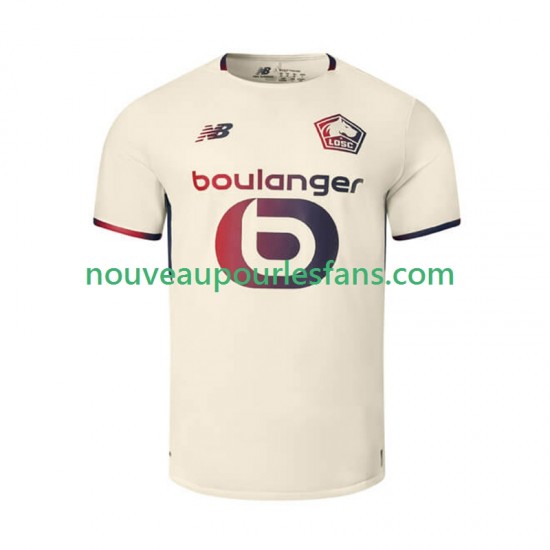 Maillot OSC Lille Homme Tenue Extérieur 2025-2026 Manche Courte