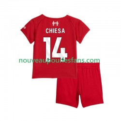 Maillot Liverpool Federico Chiesa 14 Enfant Tenue Domicile 2025-2026 Manche Courte