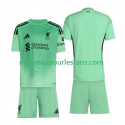 Maillot Liverpool Gardien Enfant Tenue Extérieur 2025-2026 Manche Courte