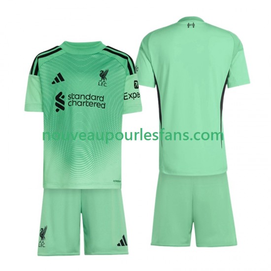 Maillot Liverpool Gardien Enfant Tenue Extérieur 2025-2026 Manche Courte