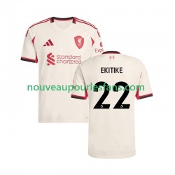Maillot Liverpool Hugo Ekitike 22 Homme Tenue Extérieur 2025-2026 Manche Courte