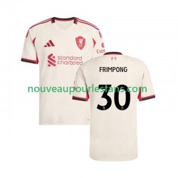 Maillot Liverpool Jeremie Frimpong 30 Homme Tenue Extérieur 2025-2026 Manche Courte