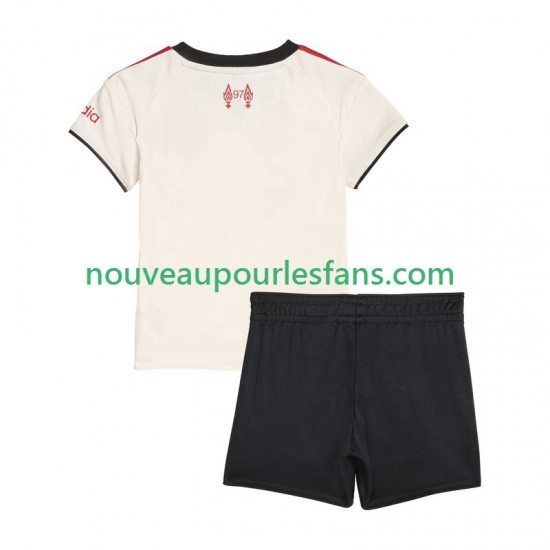 Maillot Liverpool Enfant Tenue Extérieur 2025-2026 Manche Courte