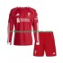 Maillot Liverpool Enfant Tenue Domicile 2025-2026 Manche Longue