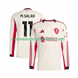 Maillot Liverpool Mohamed Salah 11 Homme Tenue Extérieur 2025-2026 Manche Longue