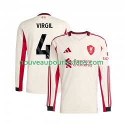 Maillot Liverpool Virgil van Dijk 4 Homme Tenue Extérieur 2025-2026 Manche Longue