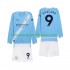 Maillot Manchester City Erling Haaland 9 Enfant Tenue Domicile 2025-2026 Manche Longue
