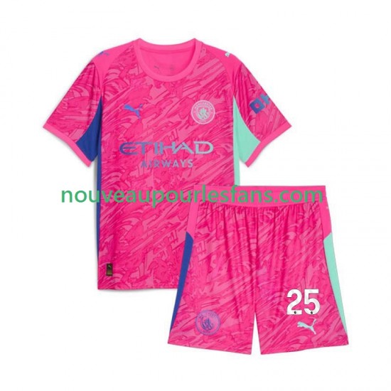 Maillot Manchester City Gianluigi Donnarumma 25 Gardien Enfant Tenue Extérieur 2025-2026 Manche Courte