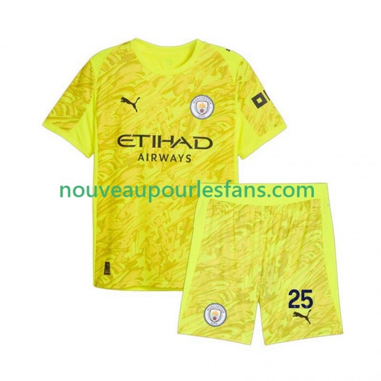 Maillot Manchester City Gianluigi Donnarumma 25 Gardien Enfant Tenue 3ème 2025-2026 Manche Courte