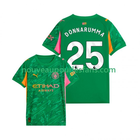 Maillot Manchester City Gianluigi Donnarumma 25 Gardien Homme Tenue Domicile 2025-2026 Manche Courte