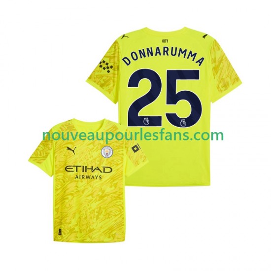 Maillot Manchester City Gianluigi Donnarumma 25 Gardien Homme Tenue 3ème 2025-2026 Manche Courte