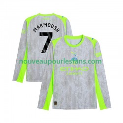 Maillot Manchester City Omar Marmoush 7 Homme Tenue 3ème 2025-2026 Manche Longue