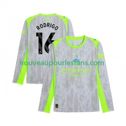 Maillot Manchester City Rodrigo Hernandez 16 Homme Tenue 3ème 2025-2026 Manche Longue