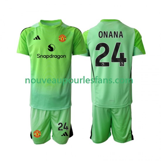 Maillot Manchester United Andre Onana 24 Gardien Enfant Tenue 4ème 2025-2026 Manche Courte
