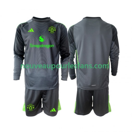 Maillot Manchester United Gardien Enfant Tenue Extérieur 2025-2026 Manche Longue