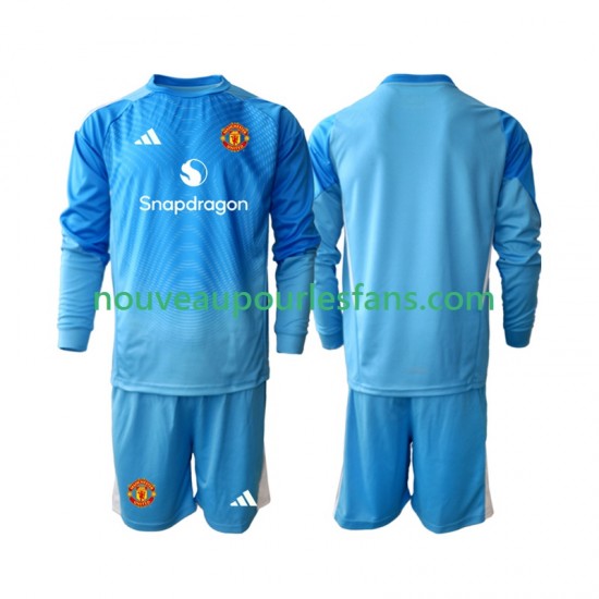 Maillot Manchester United Gardien Enfant Tenue Domicile 2025-2026 Manche Longue