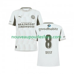 Maillot PSV Eindhoven Sergino Dest 8 Homme Tenue 3ème 2025-2026 Manche Courte