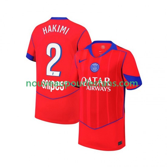 Maillot Paris Saint-Germain Achraf Hakimi 2 Homme Tenue 3ème 2025-2026 Manche Courte