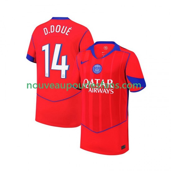 Maillot Paris Saint-Germain Desire Doue 14 Homme Tenue 3ème 2025-2026 Manche Courte
