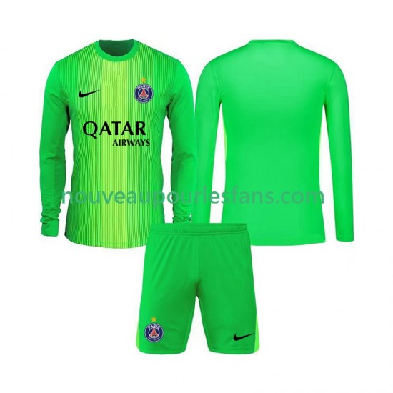 Maillot Paris Saint-Germain Gardien Enfant Tenue Extérieur 2025-2026 Manche Longue