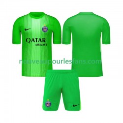 Maillot Paris Saint-Germain Gardien Enfant Tenue Extérieur 2025-2026 Manche Courte