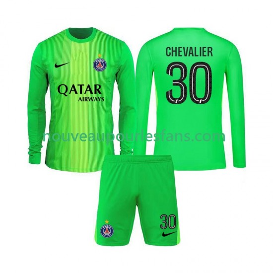 Maillot Paris Saint-Germain Lucas Chevalier 30 Gardien Enfant Tenue Extérieur 2025-2026 Manche Longue