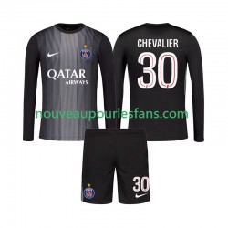Maillot Paris Saint-Germain Lucas Chevalier 30 Gardien Enfant Tenue Domicile 2025-2026 Manche Longue