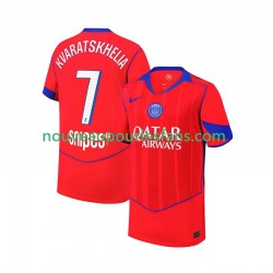 Maillot Paris Saint-Germain Khvicha Kvaratskhelia 7 Homme Tenue 3ème 2025-2026 Manche Courte