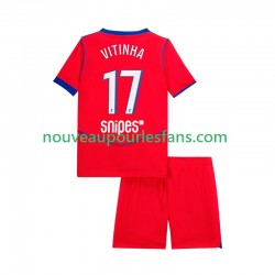Maillot Paris Saint-Germain Vitinha 17 Enfant Tenue 3ème 2025-2026 Manche Courte