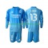 Maillot Real Madrid Andriy Lunin 13 Gardien Enfant Tenue Domicile 2025-2026 Manche Longue