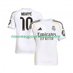 Maillot Real Madrid Mbappé Kylian 10 Homme Tenue Domicile 2025-2026 Manche Courte