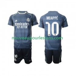 Maillot Real Madrid Mbappé Kylian 10 Enfant Tenue Extérieur 2025-2026 Manche Courte