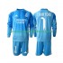 Maillot Real Madrid Thibaut Courtois 1 Enfant Tenue Domicile 2025-2026 Manche Longue