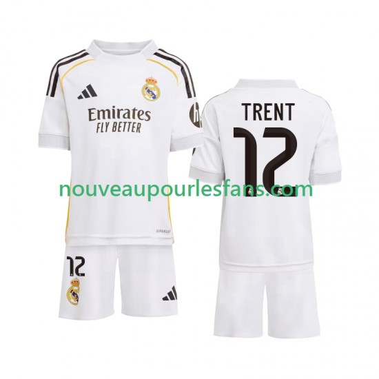 Maillot Real Madrid Trent Alexander-Arnold 12 Enfant Tenue Domicile 2025-2026 Manche Courte