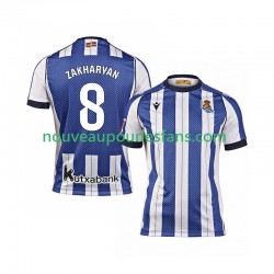 Maillot Real Sociedad Arsen Zakharyan 8 Homme Tenue Domicile 2025-2026 Manche Courte
