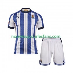 Maillot Real Sociedad Enfant Tenue Domicile 2025-2026 Manche Courte