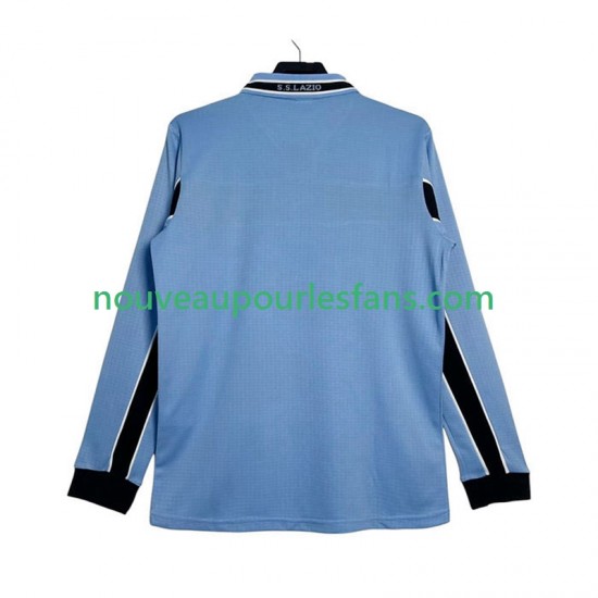 Maillot SS Lazio Rétro Homme Tenue Domicile 1999 1998 Manche Longue