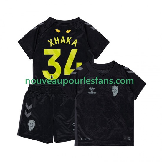 Maillot Sunderland Granit Xhaka 34 Enfant Tenue 3ème 2025-2026 Manche Courte