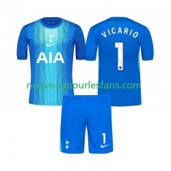 Maillot Tottenham Hotspur Guglielmo Vicario 1 Gardien Enfant Tenue Extérieur 2025-2026 Manche Courte