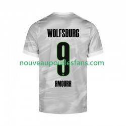 Maillot VfL Wolfsburg Mohamed Amoura 9 Homme Tenue Extérieur 2025-2026 Manche Courte