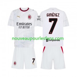 Maillot AC Milan Gimenez 7 Enfant Tenue Extérieur 2026-2027 Manche Courte
