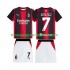 Maillot AC Milan Gimenez 7 Enfant Tenue Domicile 2026-2027 Manche Courte
