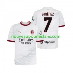 Maillot AC Milan Gimenez 7 Homme Tenue Extérieur 2026-2027 Manche Courte