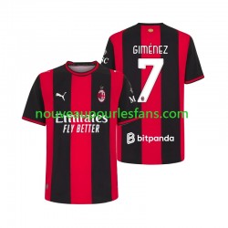 Maillot AC Milan Gimenez 7 Homme Tenue Domicile 2026-2027 Manche Courte