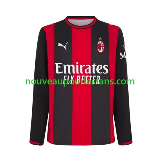 Maillot AC Milan Homme Tenue Domicile 2026-2027 Manche Longue