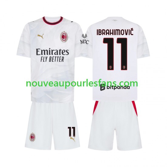 Maillot AC Milan Ibrahimović 11 Enfant Tenue Extérieur 2026-2027 Manche Courte